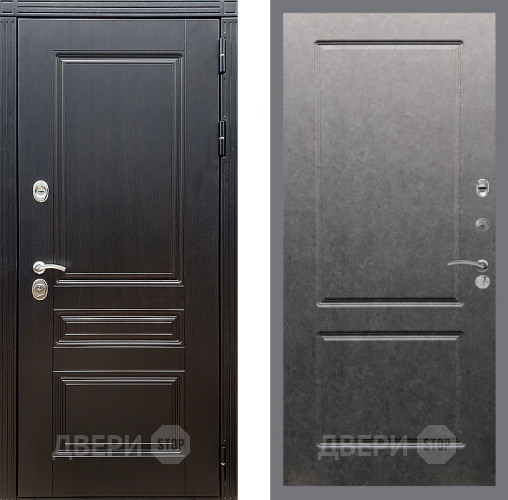 Входная металлическая Дверь Стоп МЕГАПОЛИС ФЛ-117 Штукатурка графит в Черноголовке