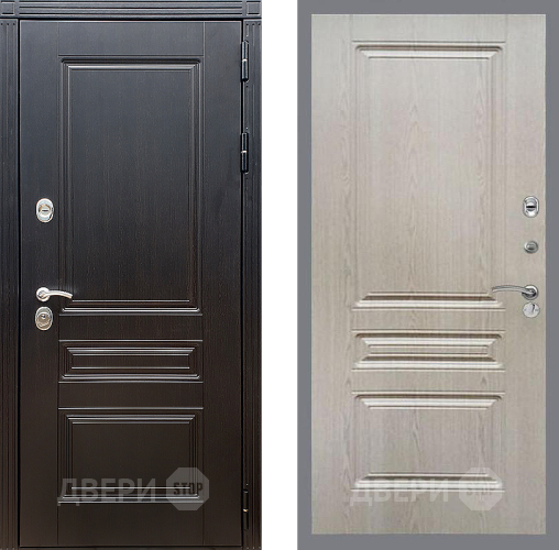Входная металлическая Дверь Стоп МЕГАПОЛИС ФЛ-243 Беленый дуб в Черноголовке