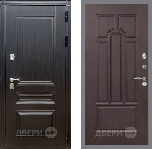 Входная металлическая Дверь Стоп МЕГАПОЛИС ФЛ-58 Венге в Черноголовке