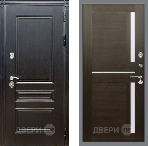 Входная металлическая Дверь Стоп МЕГАПОЛИС СБ-18 Венге в Черноголовке