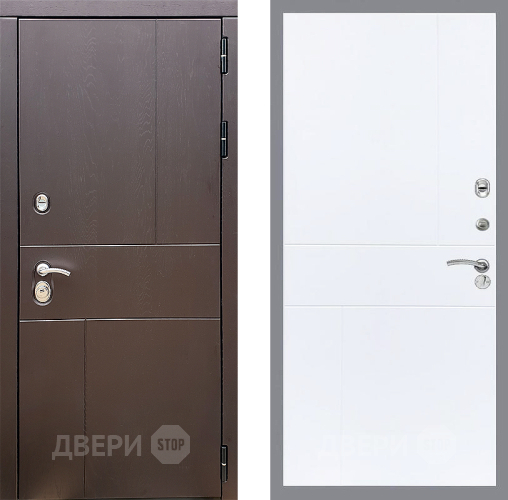 Входная металлическая Дверь Стоп УРБАН ФЛ-290 Силк Сноу в Черноголовке