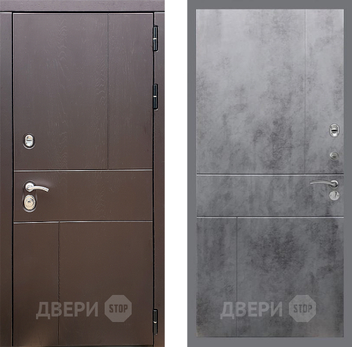 Входная металлическая Дверь Стоп УРБАН ФЛ-290 Бетон темный в Черноголовке