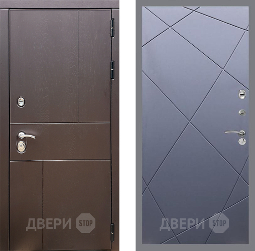 Входная металлическая Дверь Стоп УРБАН ФЛ-291 Силк титан в Черноголовке