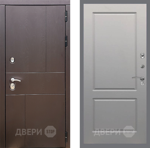 Входная металлическая Дверь Стоп УРБАН ФЛ-117 Грей софт в Черноголовке