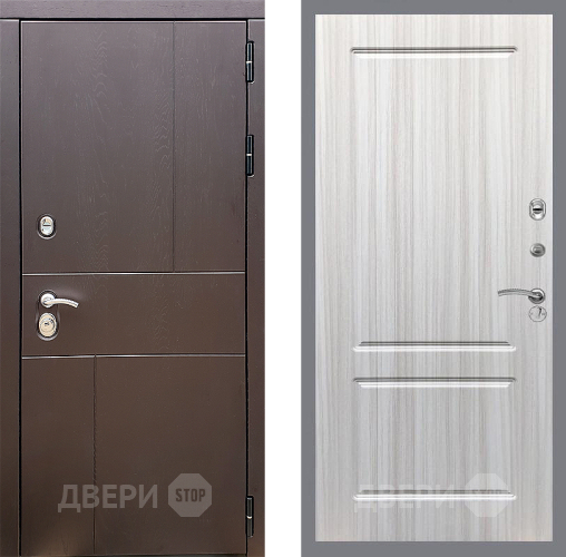 Входная металлическая Дверь Стоп УРБАН ФЛ-117 Сандал белый в Черноголовке