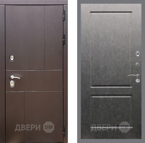 Входная металлическая Дверь Стоп УРБАН ФЛ-117 Штукатурка графит в Черноголовке