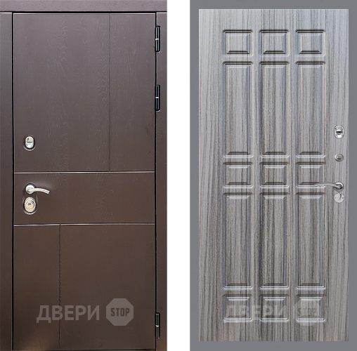 Входная металлическая Дверь Стоп УРБАН ФЛ-33 Сандал грей в Черноголовке