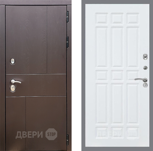Входная металлическая Дверь Стоп УРБАН ФЛ-33 Силк Сноу в Черноголовке