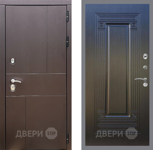 Входная металлическая Дверь Стоп УРБАН ФЛ-4 Венге в Черноголовке