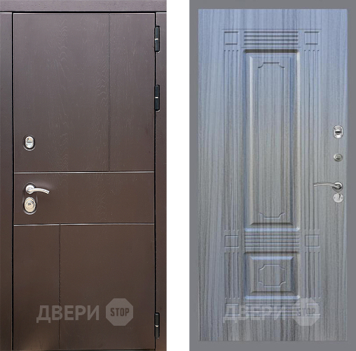 Входная металлическая Дверь Стоп УРБАН ФЛ-2 Сандал грей в Черноголовке