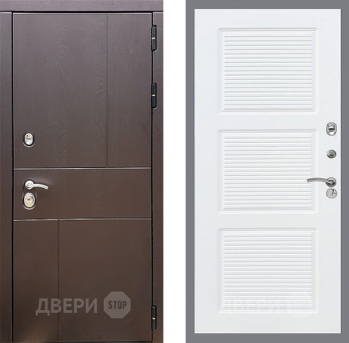 Входная металлическая Дверь Стоп УРБАН ФЛ-1 Силк Сноу в Черноголовке
