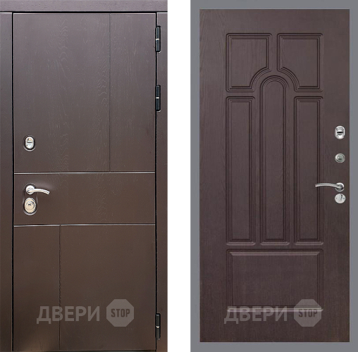 Входная металлическая Дверь Стоп УРБАН ФЛ-58 Венге в Черноголовке