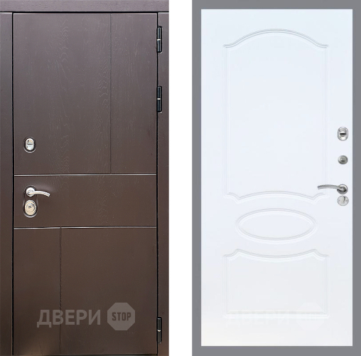 Дверь Стоп УРБАН ФЛ-128 Белый ясень в Черноголовке