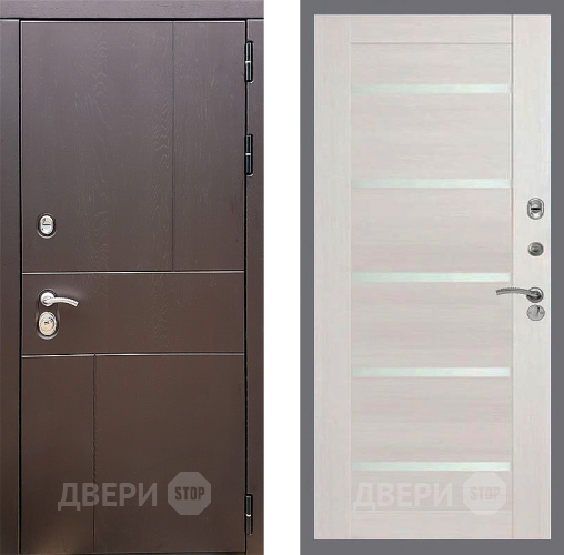 Входная металлическая Дверь Стоп УРБАН СБ-14 Лиственница беж в Черноголовке