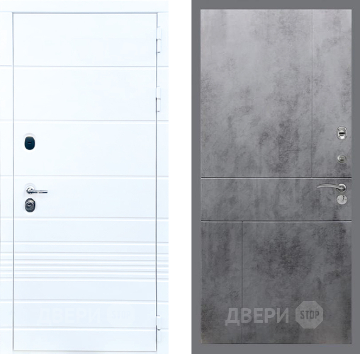Входная металлическая Дверь Стоп ТРЕНДО ФЛ-290 Бетон темный в Черноголовке