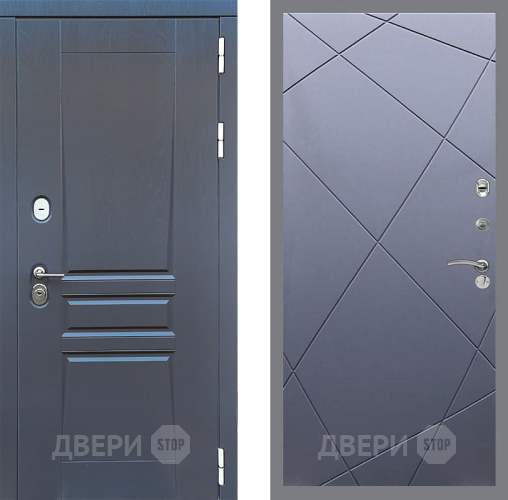 Входная металлическая Дверь Стоп ПЛАТИНУМ ФЛ-291 Силк титан в Черноголовке