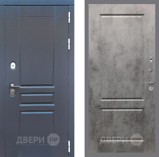 Дверь Стоп ПЛАТИНУМ ФЛ-117 Бетон темный в Черноголовке