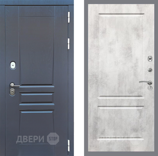Входная металлическая Дверь Стоп ПЛАТИНУМ ФЛ-117 Бетон светлый в Черноголовке