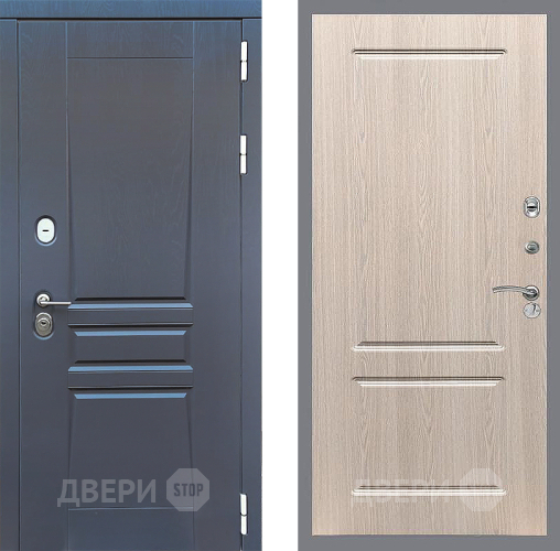 Входная металлическая Дверь Стоп ПЛАТИНУМ ФЛ-117 Беленый дуб в Черноголовке