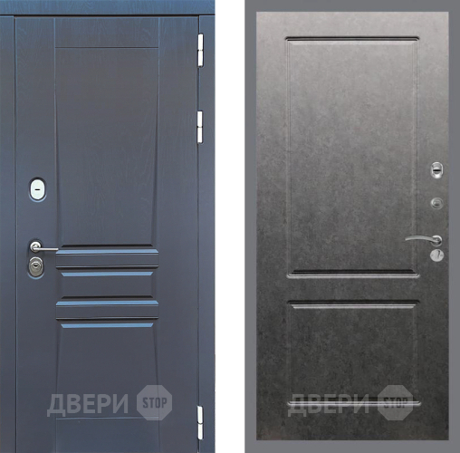 Дверь Стоп ПЛАТИНУМ ФЛ-117 Штукатурка графит в Черноголовке