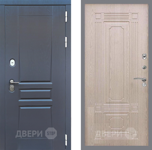 Входная металлическая Дверь Стоп ПЛАТИНУМ ФЛ-2 Беленый дуб в Черноголовке
