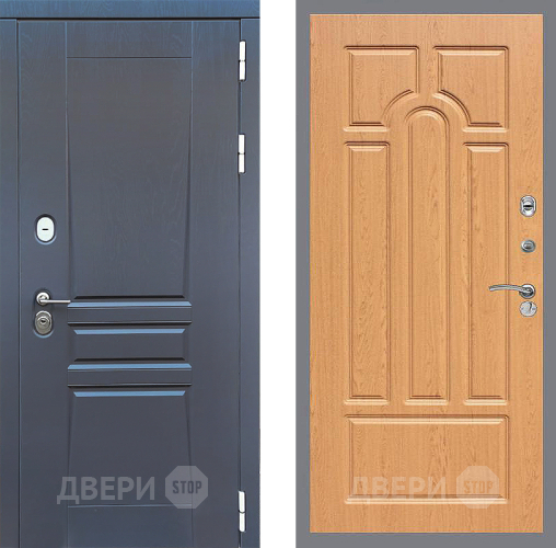 Входная металлическая Дверь Стоп ПЛАТИНУМ ФЛ-58 Дуб в Черноголовке