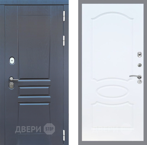 Входная металлическая Дверь Стоп ПЛАТИНУМ ФЛ-128 Белый ясень в Черноголовке