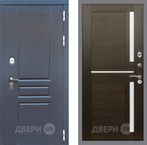 Входная металлическая Дверь Стоп ПЛАТИНУМ СБ-18 Венге в Черноголовке