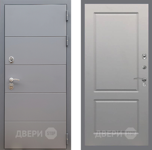 Входная металлическая Дверь Стоп АРТ ГРАФИТ ФЛ-117 Грей софт в Черноголовке