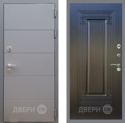 Входная металлическая Дверь Стоп АРТ ГРАФИТ ФЛ-4 Венге в Черноголовке