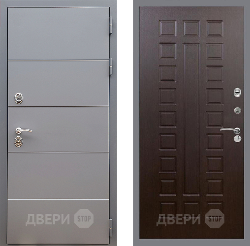 Входная металлическая Дверь Стоп АРТ ГРАФИТ ФЛ-183 Венге в Черноголовке