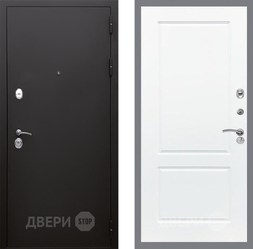 Входная металлическая Дверь Стоп КЛАССИК Шагрень ФЛ-117 Силк Сноу в Черноголовке