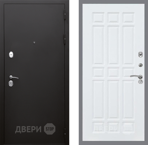 Входная металлическая Дверь Стоп КЛАССИК Шагрень ФЛ-33 Силк Сноу в Черноголовке