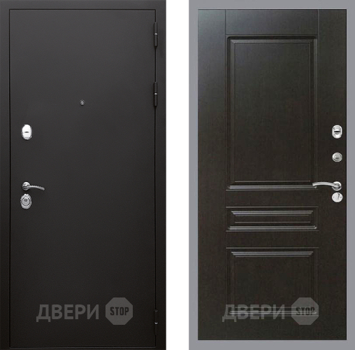 Входная металлическая Дверь Стоп КЛАССИК Шагрень ФЛ-243 Венге в Черноголовке