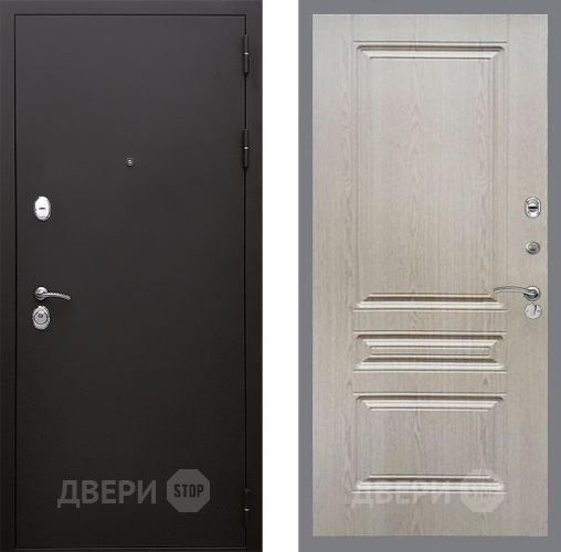 Входная металлическая Дверь Стоп КЛАССИК Шагрень ФЛ-243 Беленый дуб в Черноголовке