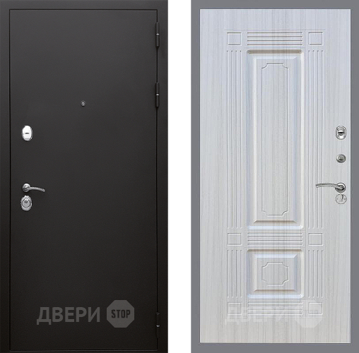 Входная металлическая Дверь Стоп КЛАССИК Шагрень ФЛ-2 Сандал белый в Черноголовке
