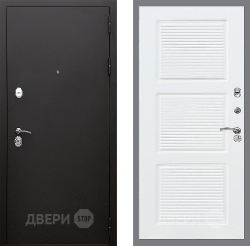 Входная металлическая Дверь Стоп КЛАССИК Шагрень ФЛ-1 Силк Сноу в Черноголовке