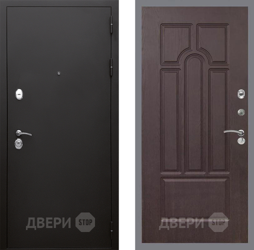 Входная металлическая Дверь Стоп КЛАССИК Шагрень ФЛ-58 Венге в Черноголовке