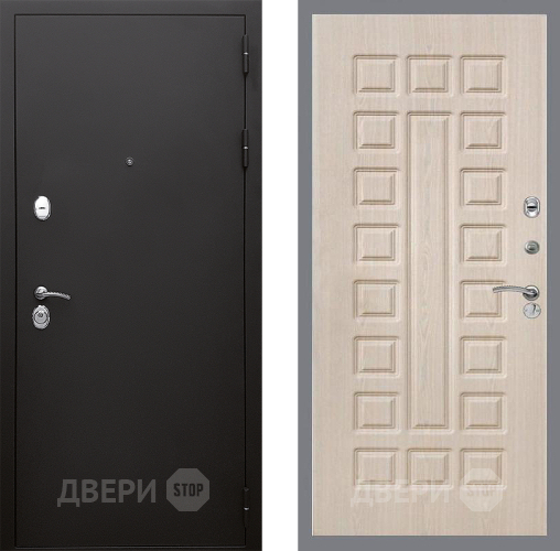 Входная металлическая Дверь Стоп КЛАССИК Шагрень ФЛ-183 Беленый дуб в Черноголовке