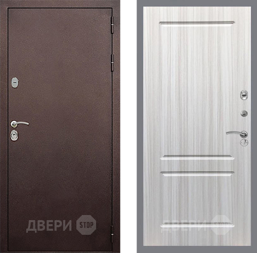 Входная металлическая Дверь Стоп КЛАССИК Медь ФЛ-117 Сандал белый в Черноголовке
