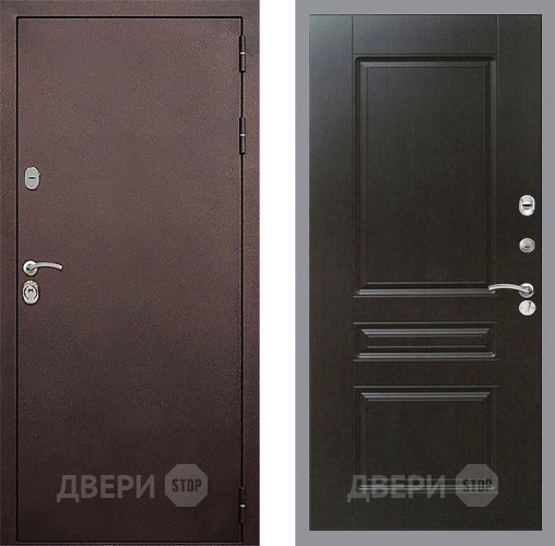 Входная металлическая Дверь Стоп КЛАССИК Медь ФЛ-243 Венге в Черноголовке