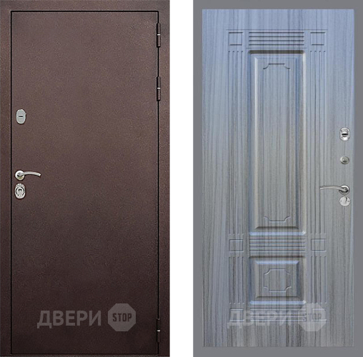 Входная металлическая Дверь Стоп КЛАССИК Медь ФЛ-2 Сандал грей в Черноголовке