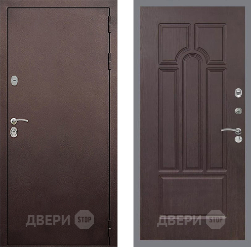 Входная металлическая Дверь Стоп КЛАССИК Медь ФЛ-58 Венге в Черноголовке