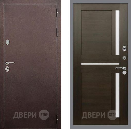 Входная металлическая Дверь Стоп КЛАССИК Медь СБ-18 Венге в Черноголовке