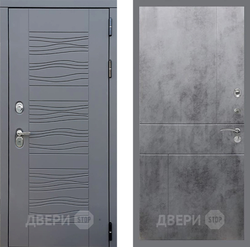 Входная металлическая Дверь Стоп СКАНДИ ФЛ-290 Бетон темный в Черноголовке