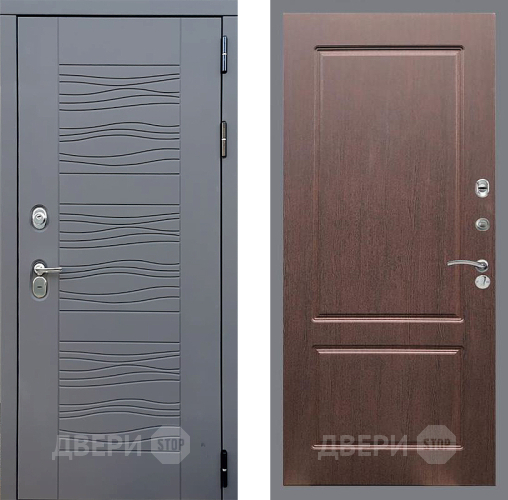 Входная металлическая Дверь Стоп СКАНДИ ФЛ-117 Орех премиум в Черноголовке