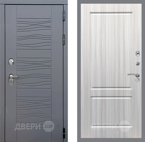 Входная металлическая Дверь Стоп СКАНДИ ФЛ-117 Сандал белый в Черноголовке
