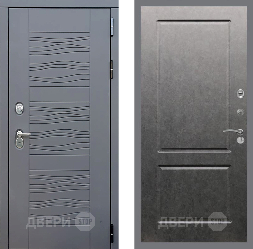 Входная металлическая Дверь Стоп СКАНДИ ФЛ-117 Штукатурка графит в Черноголовке