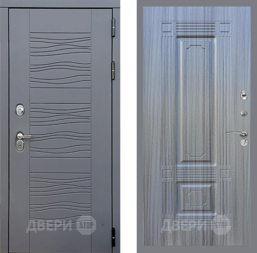 Входная металлическая Дверь Стоп СКАНДИ ФЛ-2 Сандал грей в Черноголовке