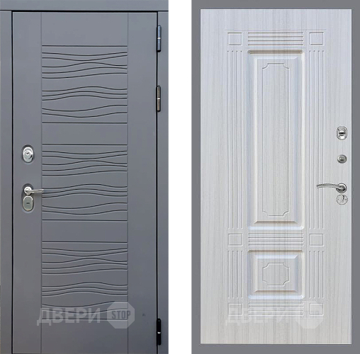 Входная металлическая Дверь Стоп СКАНДИ ФЛ-2 Сандал белый в Черноголовке